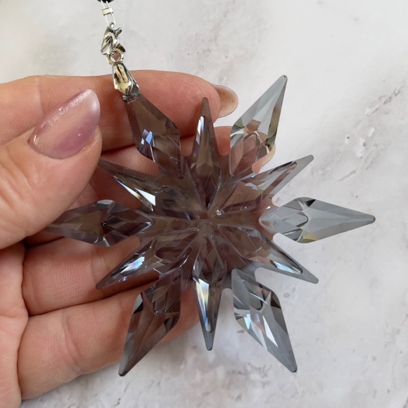 Crystal Snowflake Sun Catcher Christmas Tree Decor Czech Bohemia Crystal Gift - Picture 10 of 12